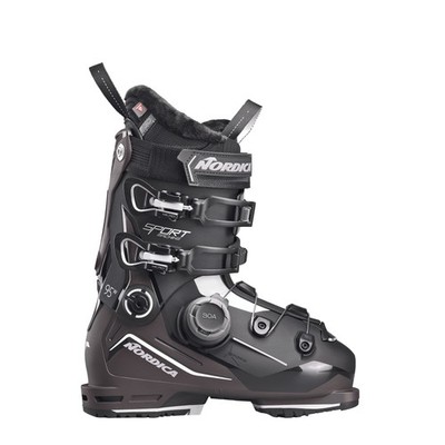 Nordica Sportmachine 3 95 W BOA Women's Ski Boots, Black/Maroon/White, W26.5 MY2