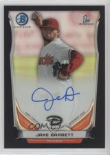 2014 Bowman Prospect Chrome Black Refractor 28/99 Jake Barrett #BCAP-JB Auto 2x6