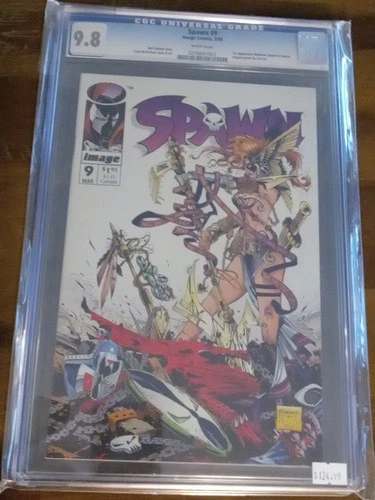 Spawn #1, 2, 3, 4, 5, 7, 8, & #9 All Graded CGC 9.8 from  1992  Spawn Comics.