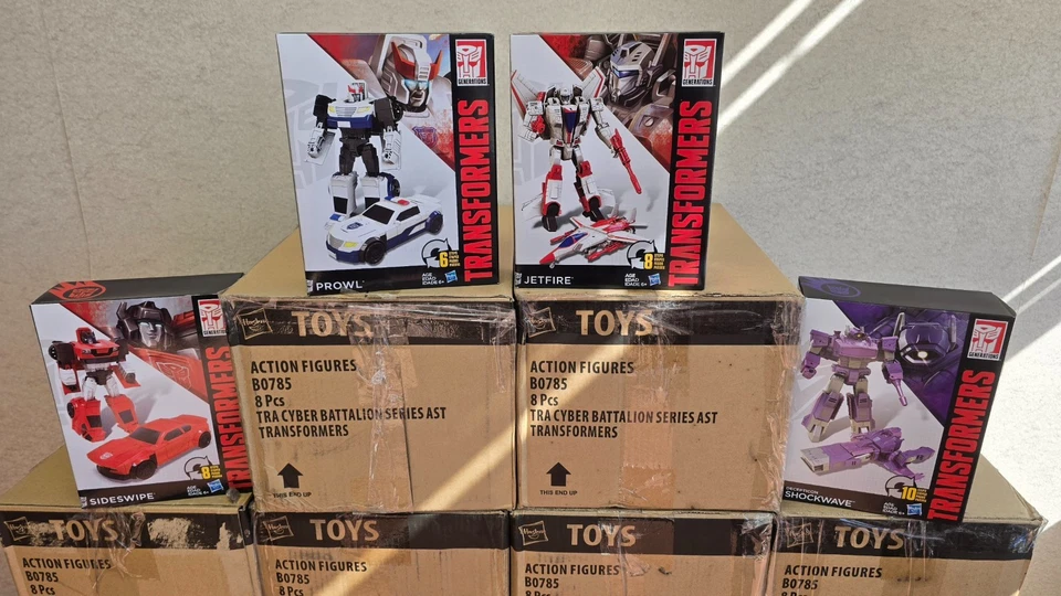 Transformer Generations Cyber Battalion Series Case of 8 Hasbro *New* - Image 2 of 4