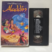 Aladdin VHS 1993 Animation Musical Black Diamond Walt Disney Classic