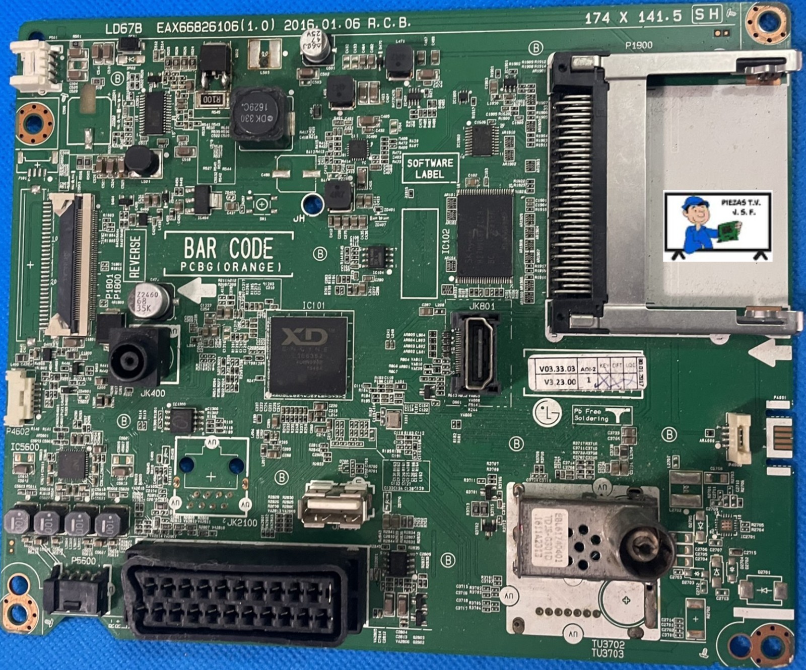 Despiece Smart TV LG 43LH5100-ZE, EAX66826106 (1.0).