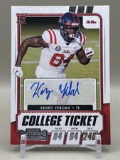 2021 Contenders Draft Picks #180 Kenny Yeboah Rookie Auto - Ole Miss Rebels