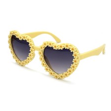 Kids Heart Shaped Sunglasses Stylish Cute Flower Sunglasses for Toddler Girls...