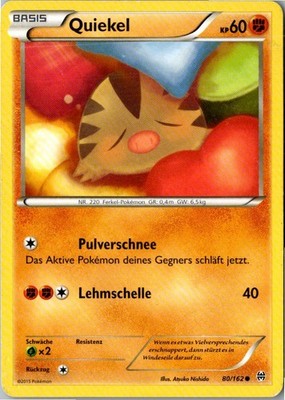 Pokemon Quiekel 80/162 TURBOstart Deutsch