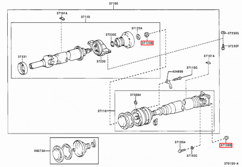 Genuine Toyota LandCruiser 80 79 Series HZJ HDJ FZJ FJ LJ Tailshaft Nut - Picture 19 of 20