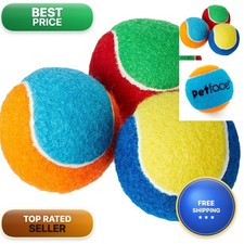 Petface Squeaky Tennis Balls For Dogs, All Breed Sizes pack Of 3 21517DS1
