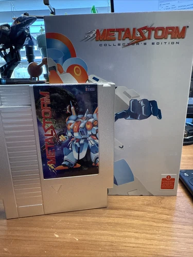 Metal Storm Collector's Edition Retro Bit Pin Figure Art Prints Box CIB