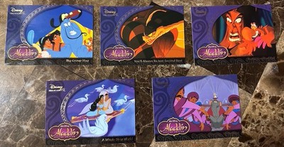 2004 Upper Deck Disney Treasure 3 Aladdin 10 Card Insert Set Jasmine Jafar Genie