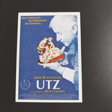 Advertising :  German card : " Utz " Amin Mueller-Stahl.