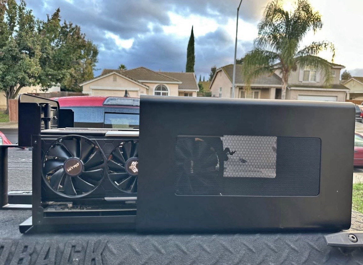 Razer Core X eGPU with AMD XFX 5700XT Raw II & Static RGB