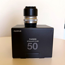 Fujifilm Fujinon XF50mmF2 R WR Silver Lens  ND Filter  Mint Condition