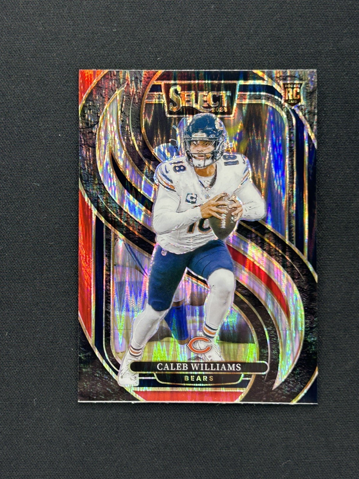 2024 Panini Select - Premier Level Caleb Williams #114 Black & Red Shock