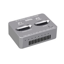 Dual-Bay M.2 NVME SSD Clone Gen2X2 20Gbps External Hard Disk Box for iMac