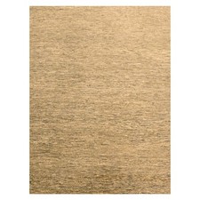 8'10" x 11'10" Brown Plain Design Undyed Natural Wool Hand Knotted Rug R76185
