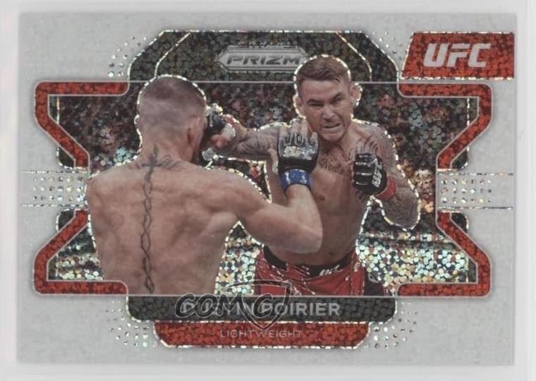 2022 Panini Prizm UFC White Sparkle Prizm Dustin Poirier #21 3hd