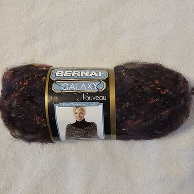 Bernat Galaxy #6 Super Bulky Yarn DEEP SPACE 60 yd Alpaca Mohair Discontinued 