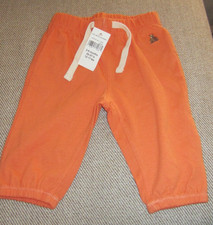 NWT GAP BABY BOYS 3 6 KNIT PANTS ORANGE NEW