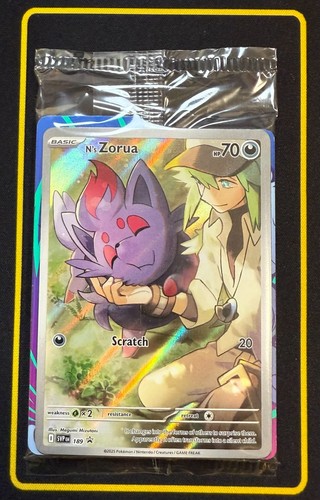 Pokemon SVP N'S ZORUA #189 PROMO SEALED, ENGLISCH G4