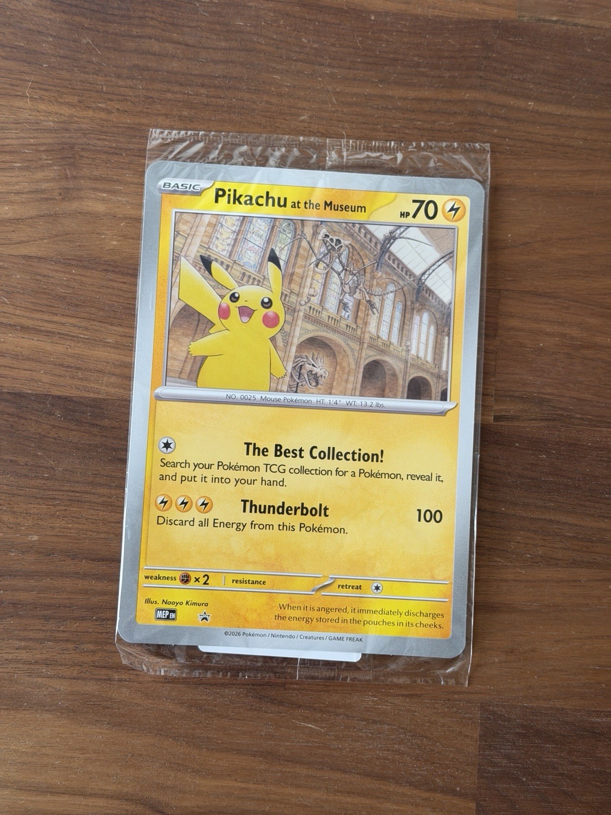 Pikachu At The Museum Jumbo Promo Card Sealed
