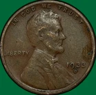 1933-D Lincoln Wheat Cent Very Fine VF Coin #34986