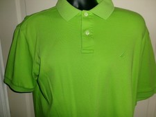 Men's Nautica Short Sleeve Polo Shirt Size L Large