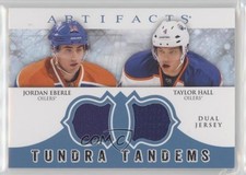 2012-13 Artifacts Tundra Tandems Dual Jerseys Blue Jordan Eberle Taylor Hall 2o7