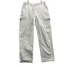 North Face Cargo Pants Mens 32x31* Ivory Cotton Roll Up Gorpcore Utility Outdoor