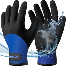 Kebada T2 Waterproof Winter Work Gloves for Men and Women - Thermal Insulated Fr