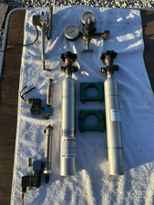 2 co2 bottles, regulator 3 actuators drag racing throttle stop shifter parachute