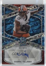 2024 Panini Spectra Signatures Neon Blue Prizm /50 Cedric Tillman #SIG-CTN Auto