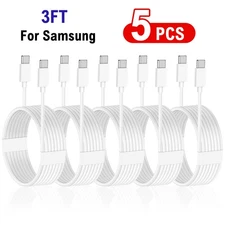 3FT Type C Lead Fast USB-C to USB-C Charge Cord For Samsung Galaxy Series Phone