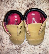 Baby Elmo Brown Crib Shoes Sz 4W