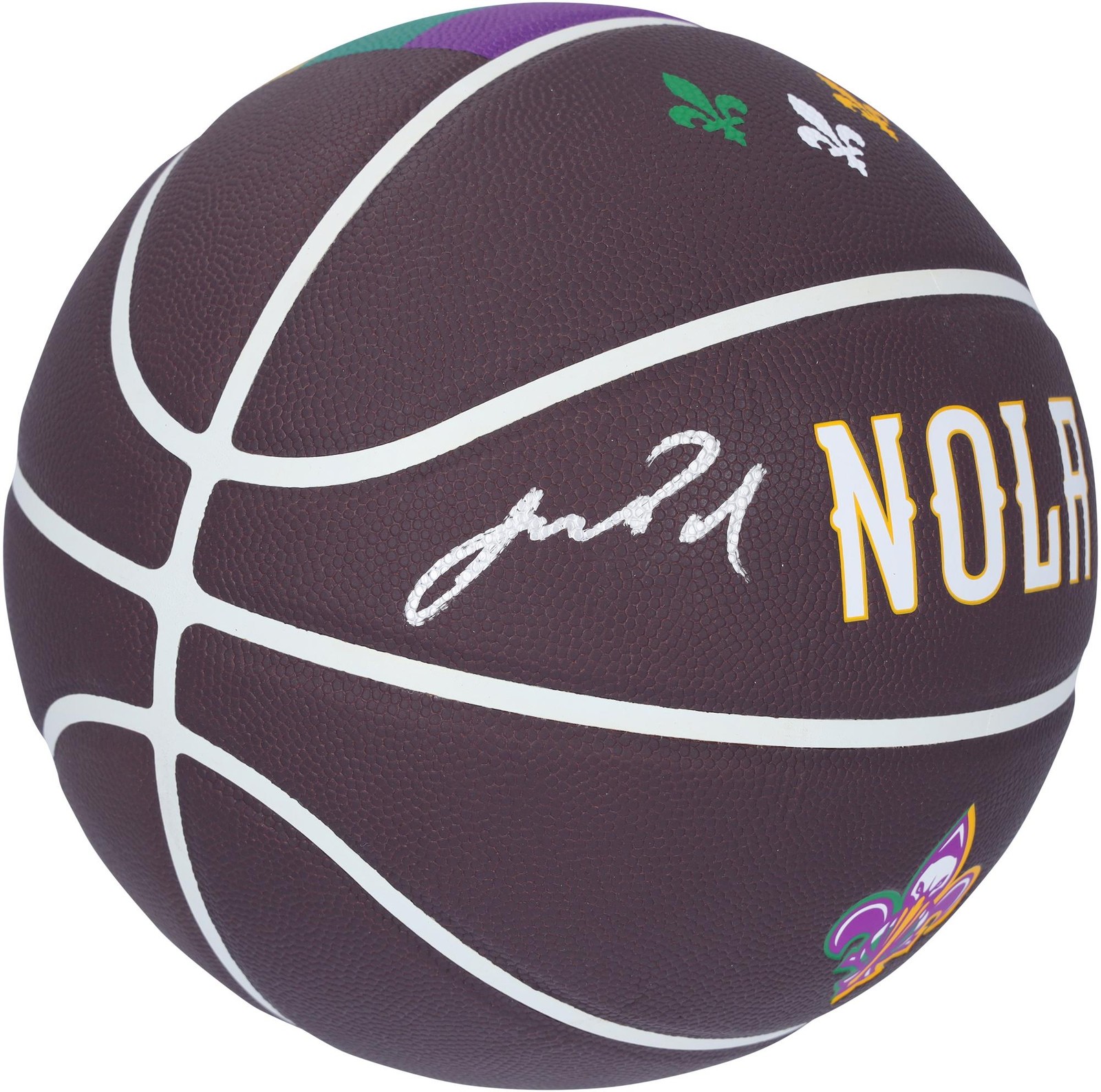 Jordan Poole Autographed Signed New Orleans Pelicans Wilson City Collector Basketball 