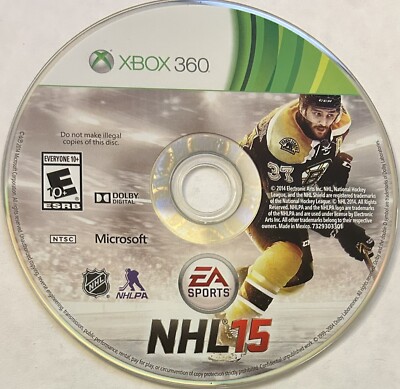NHL 15 (Microsoft Xbox 360, 2014) DISC ONLY | NO TRACKING | M3966