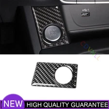 For Audi A4 A5 2017-2021 Real Carbon Fiber One-Click Startup Switch Frame Trim