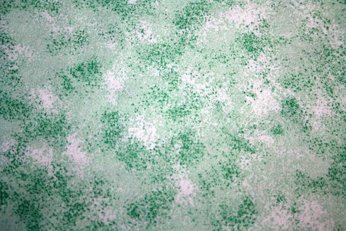 DARK GREEN SPATTER ON LIGHT GREEN - 100% COTTON FABRIC - Picture 2 of 4