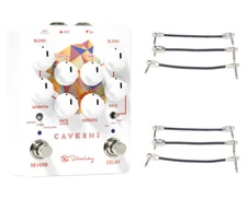 Keeley Caverns Delay/Reverb V2 + 2x Gator Patch Cable 3 Pack