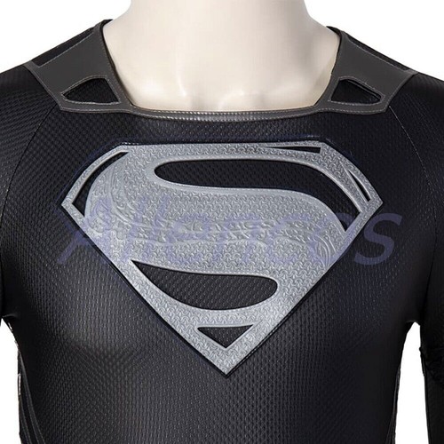 Superman Costume Zack Snyder's Justice League Cosplay Black Suit Clark Kent - Picture 8 of 12