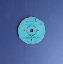 1930'S Wolverine 48 Zilotone Music Disc No. 206 - Sidewalks of New York.