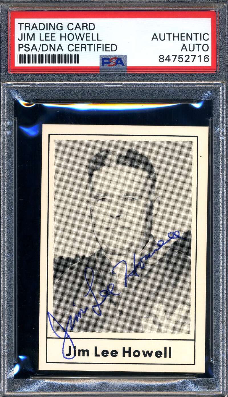 Jim Lee Howell PSA DNA Signed 1977 Touchdown Club Autograph