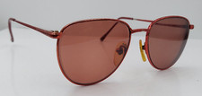 Vintage En Vue 418 Red Oval Metal Sunglasses FRAMES ONLY