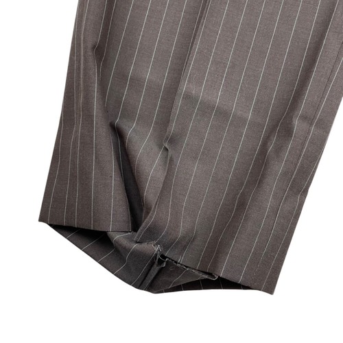 Ermenegildo Zegna Men's 100% Wool 2-Button Suit Brown/Blue Stripe • 38S | 32x28 - Picture 23 of 23