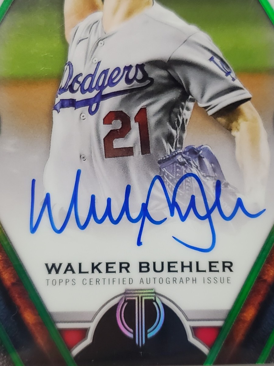 Walker Buehler 2021 Topps Tribute Green Autograph 69/99 Auto Walker Buehler 2021 Topps Tribute Green Autograph 69/99 Auto