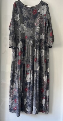 wendy trendy Maxi Kleid one size ca. 38-40-42 geblümt