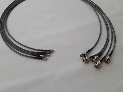 US MADE 5 Pack  735A Video Cable 75-ohm Din 1.0/2.3 to BNC Male 25ft.