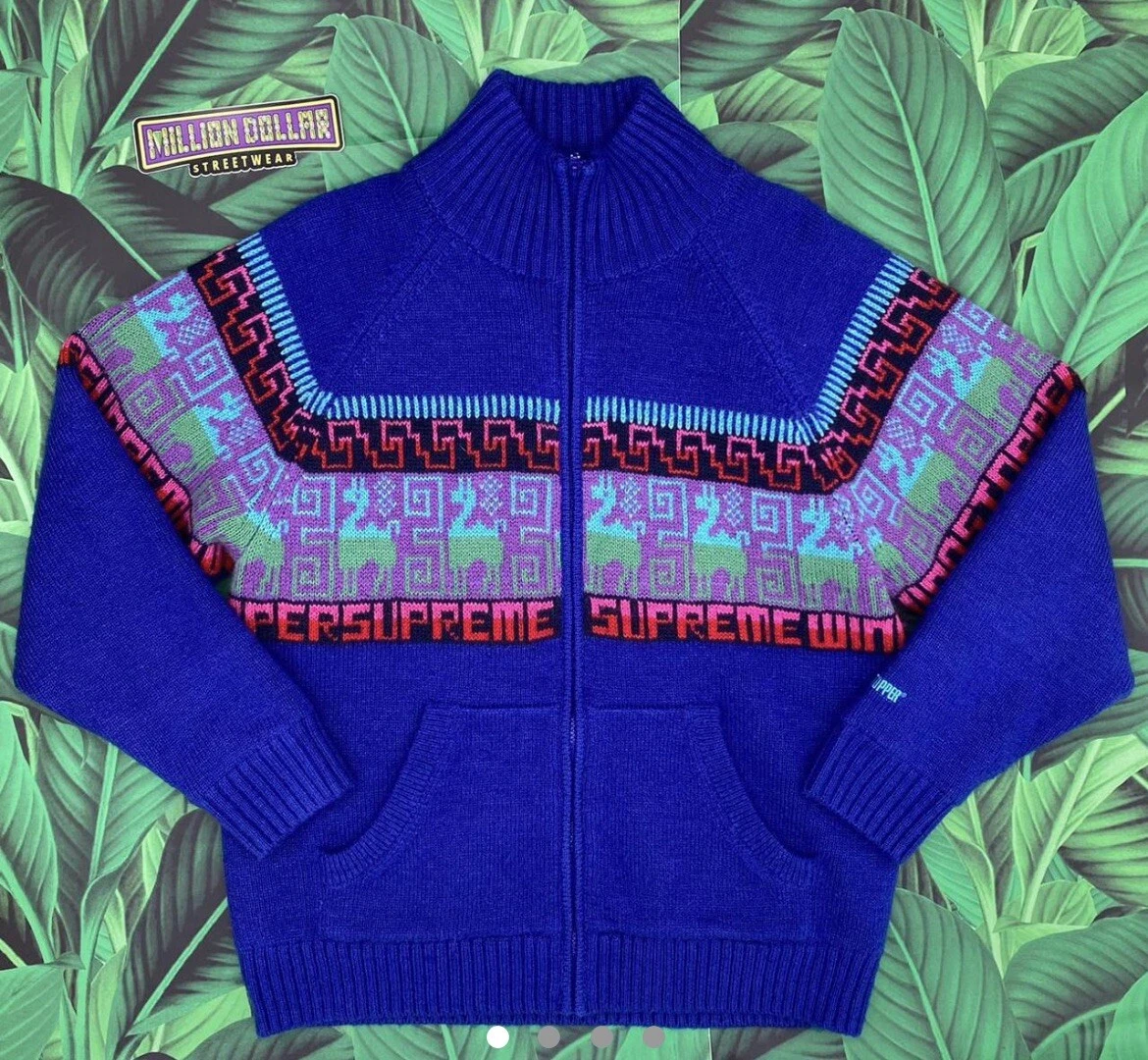 supreme chullo windstopper zip up sweater