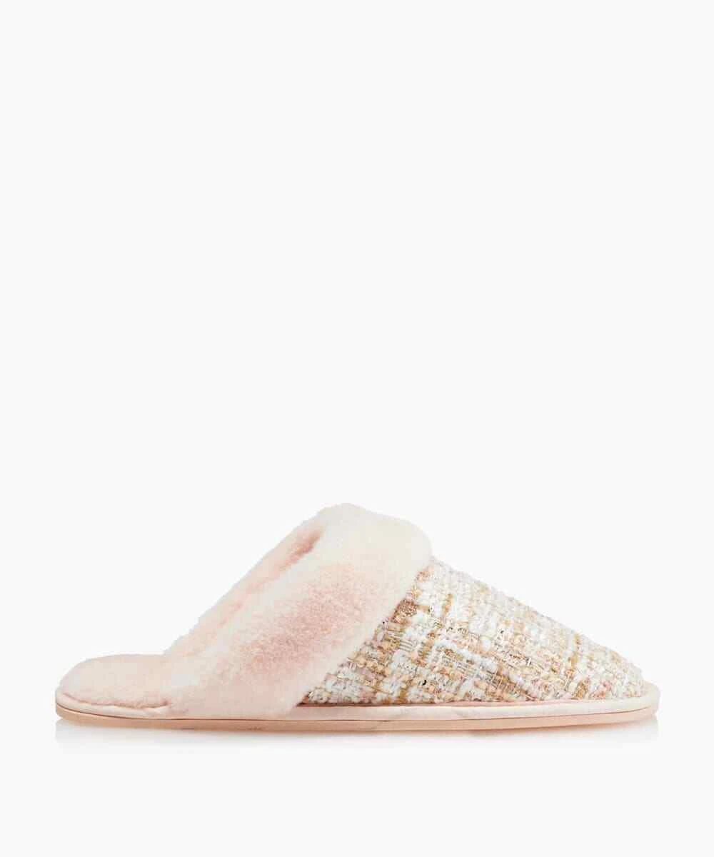 Snoozes Pink Dune London Warm Lined Mule Slippers UK 5 BNIB RRP