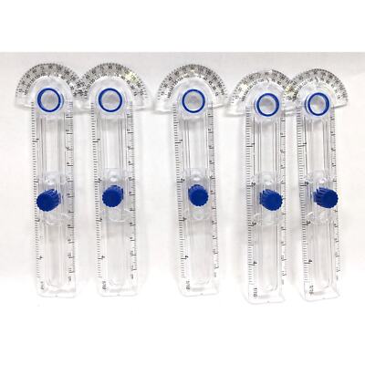 Lot of 5 Gently-Used School Safety Compass for math, geometry angles Grades 1-12