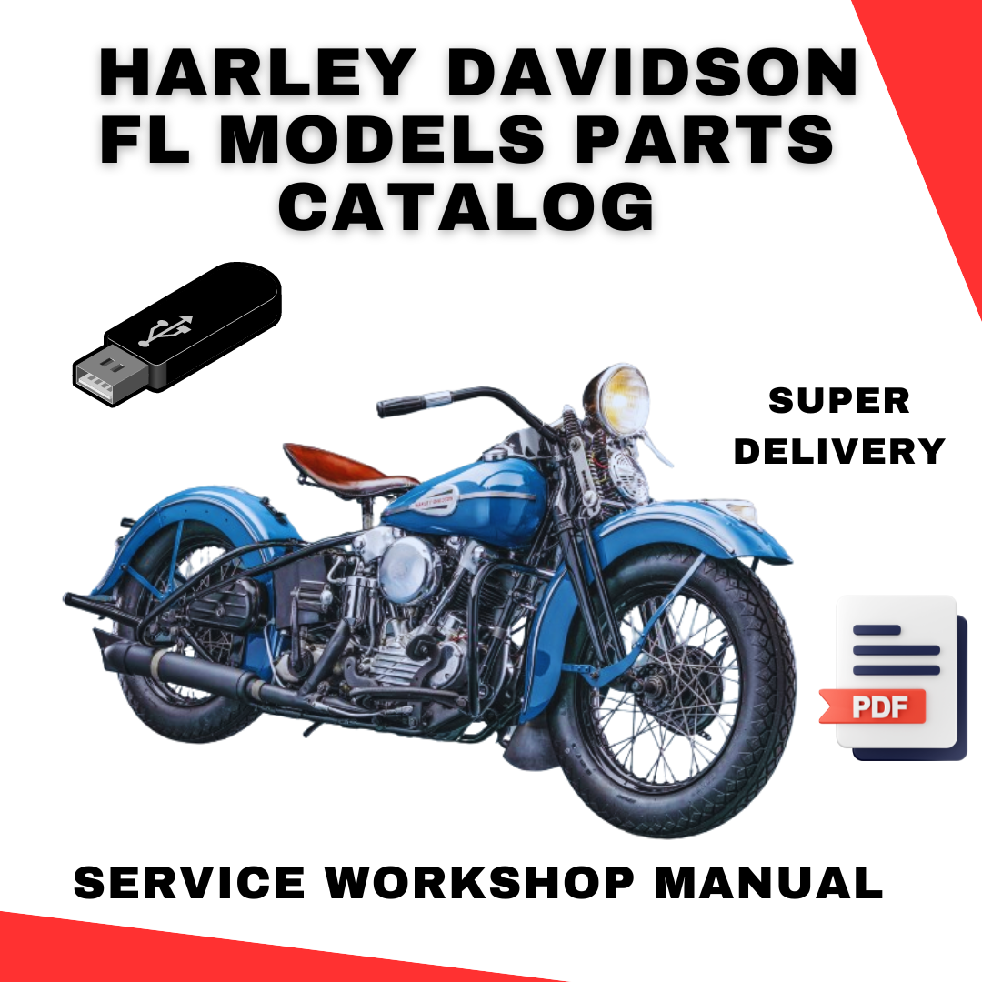 Harley Davidson FL Models Parts Catalog 1941 - 1984 Manual